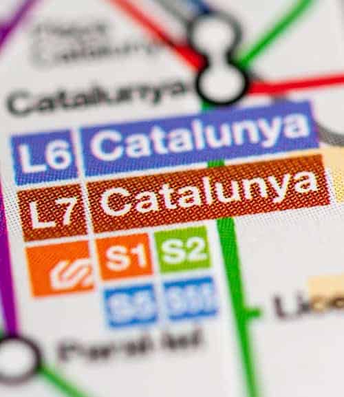 Plano del metro de Barcelona