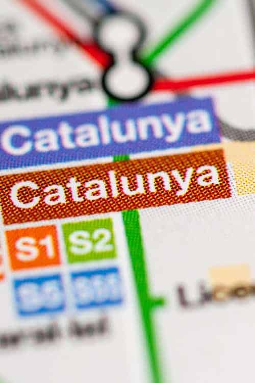 Plano del metro de Barcelona